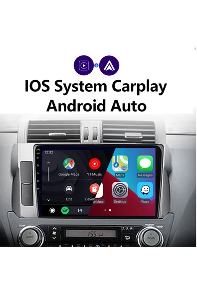 EXVOL TOYOTA PRADO 2014-2017 ANDROİD MULTİMEDYA CARPLAYLİ 9 İNC HD IPS EKRAN 2GB/32GB KAMERA HEDİYELİ - Resim 7