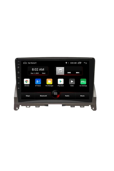 EXVOL Mercedes Benz C Class Android Multimedya Carplay 9 Inc Hd Ips Ekran 2gb/32gb Kamera Hediyeli - 2