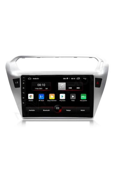 EXVOL PEUGEOT 301 MULTİMEDYA CARPLAY HD 9 İNC IPS EKRAN 4GB/64GB ANDROİD 12 PARK KAMERASI HEDİYELİ - Resim 2