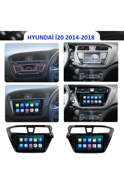 EXVOL Hyundai I20 2014-2018 Android Multimedya Carplayli 9 Inc Hd Ips Ekran 2gb/32gb Kamera Hediyeli - Resim 3