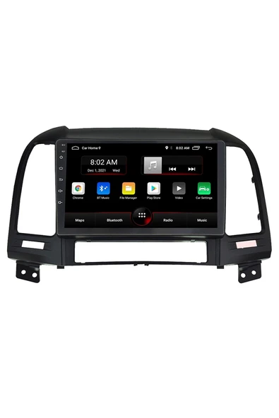 EXVOL Hyundai Santa Fe 2006-2012 Android Multimedya Carplay 9 Inc Hd Ips Ekran 2/32gb Kamera Hediyeli