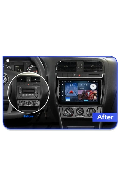 EXVOL VOLKSWAGEN POLO 7 ANDROİD 12 MULTİMEDYA CARPLAY 4GB/64GB 9 İNC HD IPS EKRAN PARK KAMERASI HEDİYELİ - Resim 6