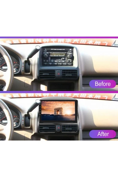 EXVOL HONDA CRV 2002-2006 ANDROİD MULTİMEDYA CARPLAYLİ 9 İNC HD IPS EKRAN 4GB/64GB KAMERA HEDİYELİ - Resim 2