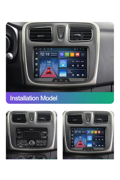 EXVOL RENAULT DACİA DUSTER SYMBOL SANDERO UYUMLU ANDROİD MULTİMEDYA 2/32GB CARPLAYLİ HD IPS EKRAN - 3