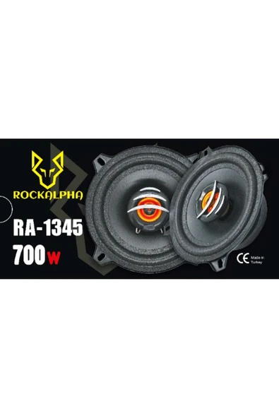 EXVOL ROCKALPHA  ARABA OTO HOPARLÖR 700W 13 CM  TWEETER'LI YENİ PRO SERİ (ÇİFTTİR)  TÜRKİYE ÜRETİM