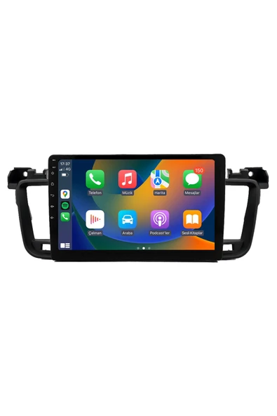 EXVOL Peugeot 508 2011-2018 Android Multimedya Carplay 9 Inc Hd Ips Ekran 2gb Ram /32gb Kamera Hediyeli
