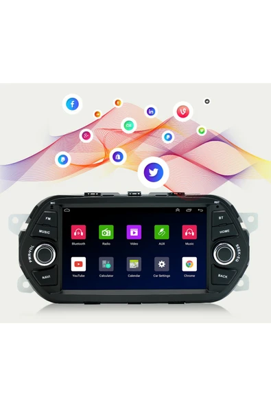EXVOL FİAT EGEA ANDROİD MULTİMEDYA 2GB-32GB CARPLAY 7 İNC HD 2.5D IPS EKRAN KAMERA HEDİYELİ - 6