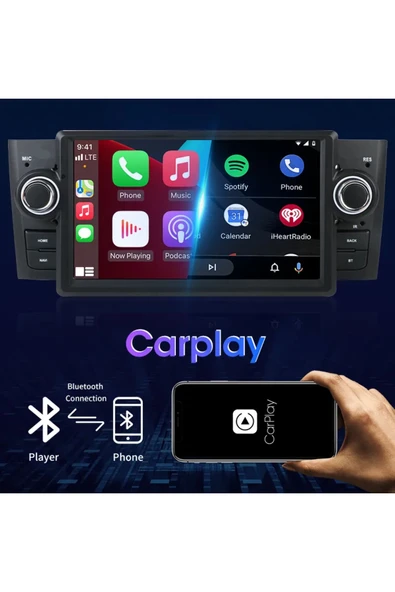 EXVOL FİAT LİNEA ANDROİD MULTİMEDYA 2GB/32GB 7İNC HD IPS EKRAN CARPLAYLİ TAM UYUMLU - Resim 5