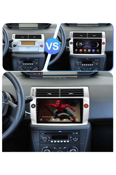 EXVOL Citroen C4 Android Multimedya Carplay 9 Inc Hd Ips Ekran 2gb Ram /32gb Kamera Hediyeli - 4