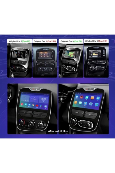 EXVOL RENAULT CLİO 4 MULTİMEDYA 10 İNC IPS EKRAN 4GB-64GB ANDROİD 12 SÜRÜM PARK KAMERASI HEDİYELİ - Resim 5