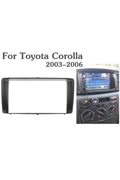 EXVOL Toyota Double Teyp Corollaverso Terra (2003-2007) Çerçeve Kamera Hediyeli Kıngwın Bletooth - 3