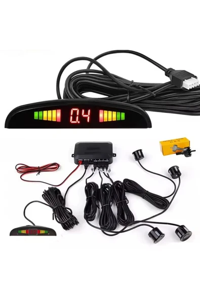 EXVOL kıngwınn ARAÇ PARK SENSÖRÜ DİJİTAL EKRAN+ SES İKAZLI 22 MM 4 GÖZ SU GEÇİRMEZ - 2