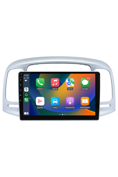 EXVOL Hyundai Accent Era Android Multimedya Carplay 9 Inc Hd Ips Ekran 4gb/64gb Kamera Hediyeli
