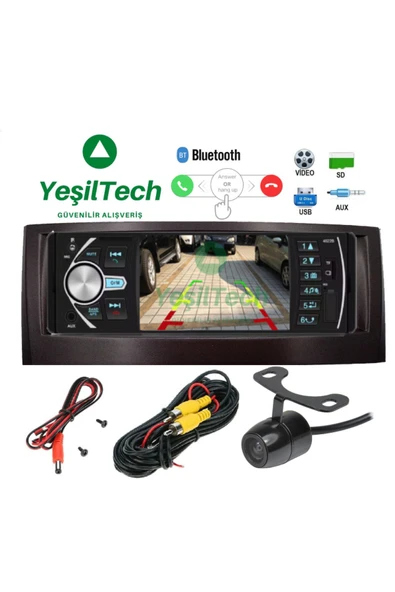 EXVOL Fiat Linea Punto Çerçeveli Araba Oto Teyp 4.1 Inch Ekranlı Bluetoth-mp5-mp3