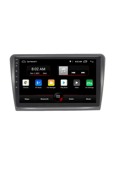 EXVOL SKODA SÜPER B 2010-2015 ANDROİD MULTİMEDYA CARPLAYLİ 10 İNC HD IPS EKRAN 4GB/64GB KAMERA HEDİYELİ - 1