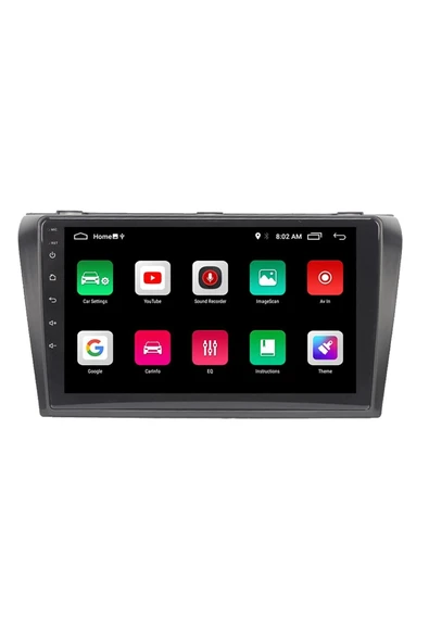 EXVOL MAZDA 3 2003-2009 ANDROİD MULTİMEDYA CARPLAY 9 İNC HD IPS EKRAN 4GB RAM /64GB KAMERA HEDİYELİ - Resim 5