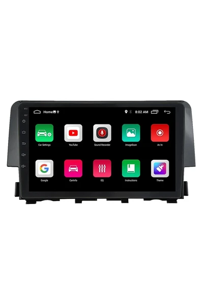 EXVOL Honda Fc5 Android Multimedya Carplay 9 Inc Hd Ips Ekran 2gb Ram /32gb Kamera Hediyeli - Resim 6