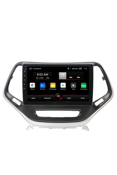 EXVOL Jeep Cherokee 2014-2018 Android Multimedya Carplay 9 Inc Hd Ips Ekran 2gb/32gb Kamera Hediyeli