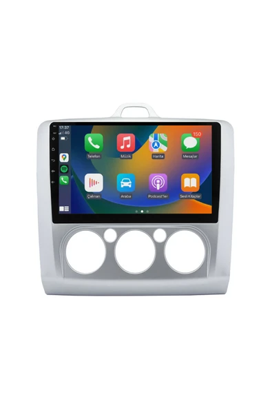 EXVOL FORD FOCUS 2 MULTİMEDYA CARPLAY 9 İNC HD IPS EKRAN 4GB/64GB ANDROİD 12 SÜRÜM PARK KAMERASI HEDİYELİ ürün görseli