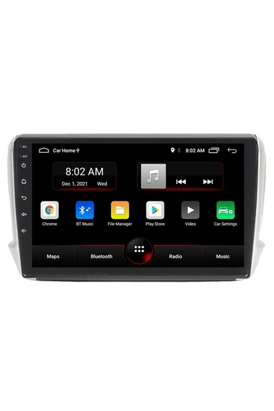 EXVOL Peugeot 208-2008 Android Multimedya 10 Inc Hd Ips Ekran 4gb/64gb Kamera Hediyeli - Resim 2