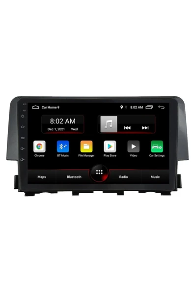 EXVOL Honda Fc5 Android Multimedya Carplay 9 Inc Hd Ips Ekran 2gb Ram /32gb Kamera Hediyeli - Resim 2
