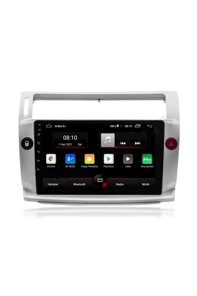 EXVOL Citroen C4 Android Multimedya Carplay 9 Inc Hd Ips Ekran 2gb Ram /32gb Kamera Hediyeli - 2