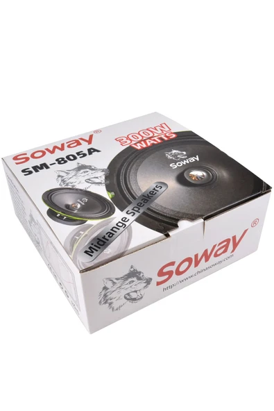 EXVOL SOWAY SM-805A 20CM MİDRANGE KURŞUN GÖBEK 300W 60RMS HOPARLÖR (2ADET) - 7
