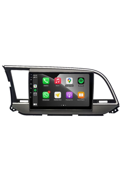 EXVOL Hyundai Elantra 2016-2018 Android Multimedya Carplay 10 Inc Hd Ips Ekran 2gb/32gb Kamera Hediyeli ürün görseli