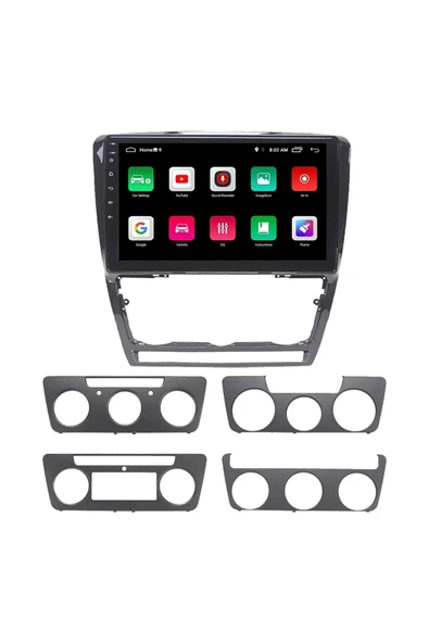 EXVOL SKODA OCTAVİA ANDROİD MULTİMEDYA 2008-2012 CARPLAY 4GB-64GB 10 İNC HD IPS KAMERA HEDİYELİ - Resim 6