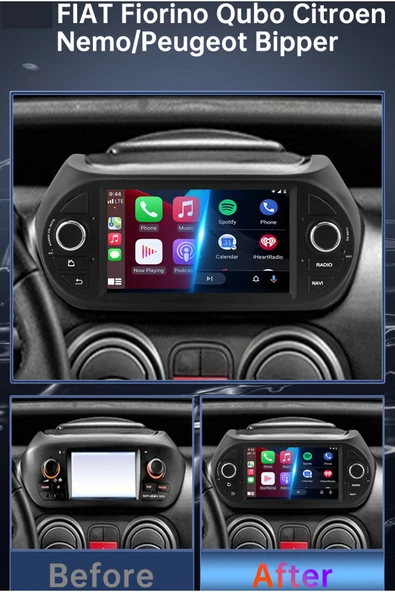 EXVOL FİAT FİORİNO CİTROEN NEMO BİPPER ANDROİD MULTİMEDYA 2-32GB HD 2.5D IPS EKRAN CARPLAY - Resim 7