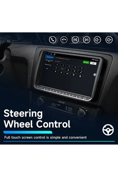 EXVOL VOLKSWAGEN CADDY JETTA PASSAT SKODA SEAT 2GB/32GB MULTİMEDYA CARPLAY HD IPS EKRAN KAMERA HEDİYELİ - Resim 6