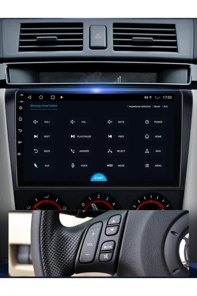 EXVOL MAZDA 3 2003-2009 ANDROİD MULTİMEDYA CARPLAY 9 İNC HD IPS EKRAN 4GB RAM /64GB KAMERA HEDİYELİ - Resim 7