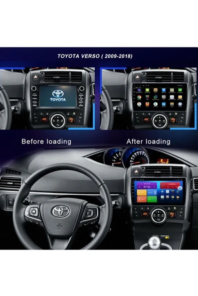 EXVOL Toyota Verso 2009 -2018 Android Multimedya Carplay 9 Inc Hd Ips Ekran 2gb Ram /32gb Kamera Hediyeli - Resim 4