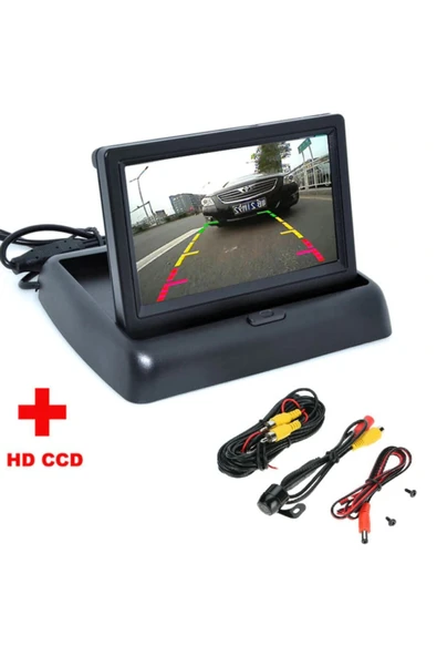 EXVOL Exvol Katlanır 4,3 Inc Lcd Ekran Geri Vites Park Kamerası 2 Yıl Garantili