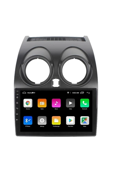 EXVOL Nissan Qashqai 2006-2014 Android Multimedya Carplay 9 Inc Hd Ips Ekran 4gb/64gb Kamera Hediyeli - Resim 3