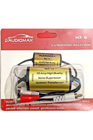EXVOL AUDİOMAX MX-16 OTO AMFİ PARAZİT KESİCİ PARAZİT ÖNLEYİCİ - 2