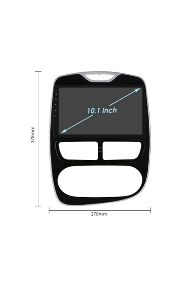 EXVOL Renault Clio 4 Multimedya 10 Inc Ips Ekran 2gb/32gb Android 12 Sürüm Park Kamerası Hediyeli - Resim 4