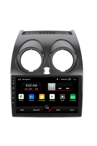 EXVOL Nissan Qashqai 2006-2014 Android Multimedya Carplay 9 Inc Hd Ips Ekran 4gb/64gb Kamera Hediyeli - Resim 2