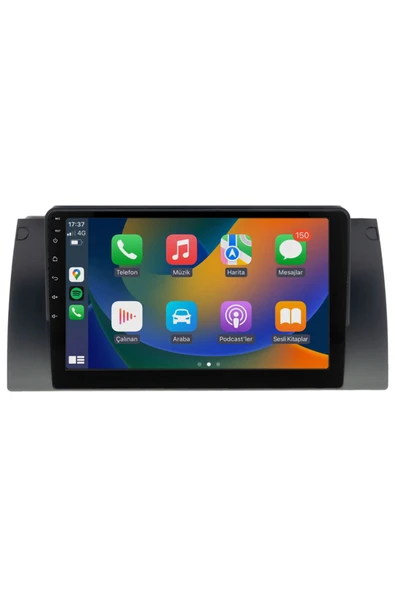 EXVOL BMW E39 MULTİMEDYA CARPLAY 9 İNC HD IPS EKRAN 4GB/64GB ANDROİD 12 PARK KAMERASI HEDİYELİ ürün görseli