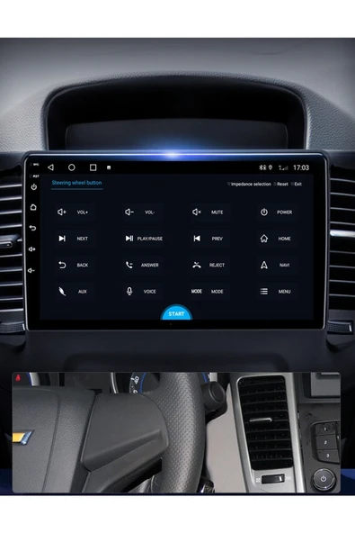 EXVOL Chevrolet Cruze 2008 2012 Android Multimedya Carplay 9 Inc Hd Ips Ekran 2gb/32gb Kamera Hediyeli - Resim 8