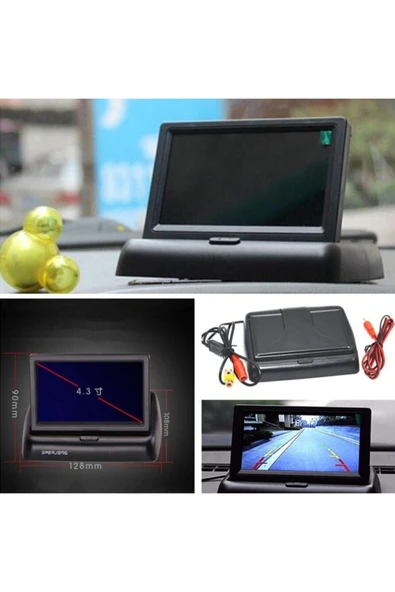EXVOL Exvol Katlanır 4,3 Inc Lcd Ekran Geri Vites Park Kamerası 2 Yıl Garantili - 2