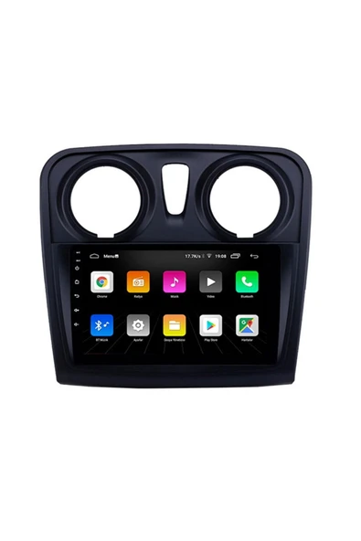 EXVOL Dacia Sandero 2013-2020 Android Multimedya Carplay 9 Inc Hd Ips Ekran 2gb Ram /32gb Kamera Hediyeli ürün görseli
