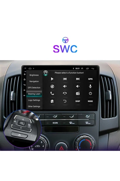 EXVOL Hyundai I30 2006-2011 Android Multimedya Carplay 9 Inc Hd Ips Ekran 4gb/64gb Kamera Hediyeli - Resim 6