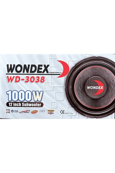 EXVOL WONDEX 1000W 350RMS 30CM BASS SUBWOOFER PROFESYONEL HOPARLÖR (TÜRKİYE ÜRETİM) - 4