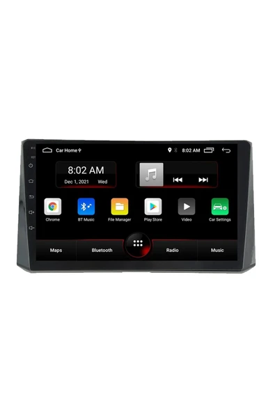 EXVOL Toyota Yeni Corolla Android Multimedya 10 Inc Hd Ips Ekran 2gb Ram /32gb Kamera Hediyeli Carplayli - 2