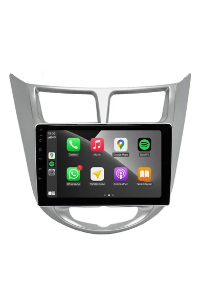 EXVOL Hyundai Accent Blue Multimedya Carplay 9 Inc Hd Ips Ekran 2gb/32gb Android 12 Kamera Hediyeli ürün görseli
