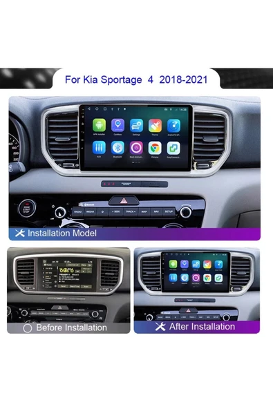 EXVOL Kia Sportage 2018 -2021 Android Multimedya Carplay 9 Inc Hd Ips Ekran 2gb Ram /32gb Kamera Hediyeli - Resim 3