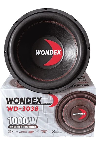 EXVOL WONDEX 1000W 350RMS 30CM BASS SUBWOOFER PROFESYONEL HOPARLÖR (TÜRKİYE ÜRETİM)