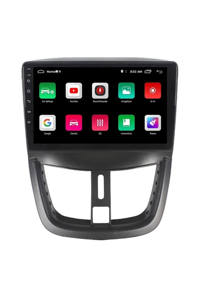 EXVOL Peugeot 207 Android Multimedya Carplay 9 Inc Hd Ips Ekran 2/32gb Kamera Hediyeli - 3