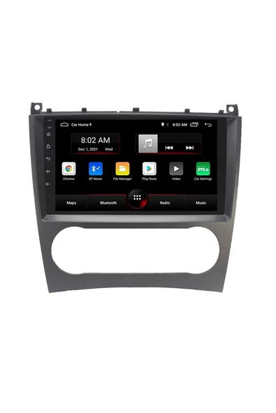 EXVOL Mercedes Benz C Class W 203 Android Multimedya Carplay 9 Inc Hd Ips Ekran 4GB/64gb Kamera Hediyeli - Resim 2